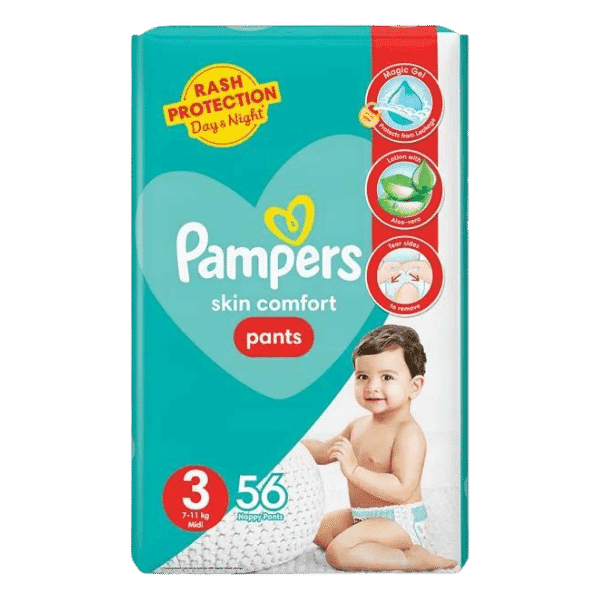 PAMPERS PANTS SKIN COMFORT MIDI 56 PANTS – Nazar Jan's Supermarket