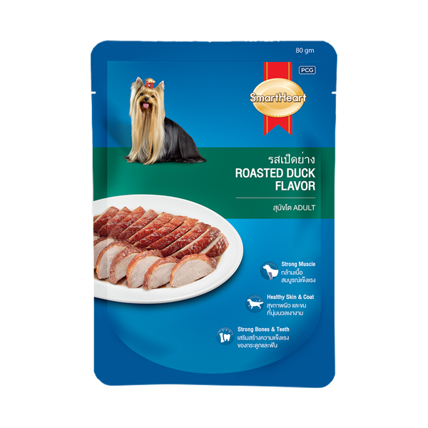 Smartheart Dog Food Roasted Duck Flavor 80g