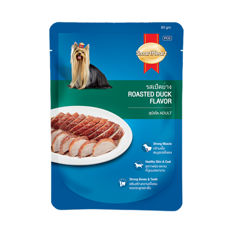 Smartheart Dog Food Roasted Duck Flavor 80g