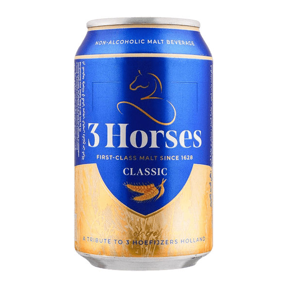 3 HORSES CLASSIC MALT BEVERAGE 330ML - Nazar Jan's Supermarket