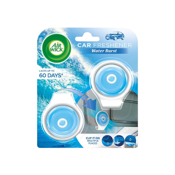 Air Wick Car Air Freshener Water Burst 2 Pack 9g