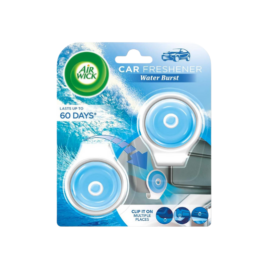 Air Wick Car Air Freshener Water Burst 2 Pack 9g