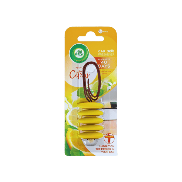 Airwick Car Freshener Zesty Citrus 9.8g