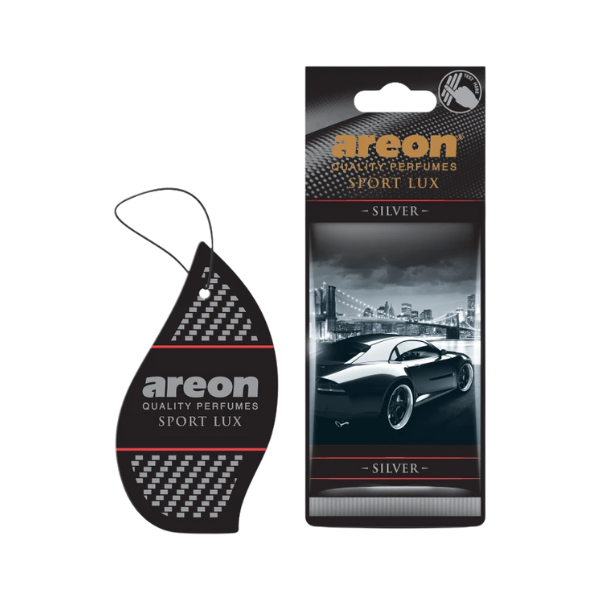Areon Sport Lux Hanging Car Air Freshener Silver