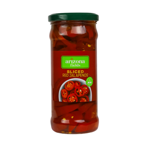 Arizona Fields Sliced Red Jalapenos 370g