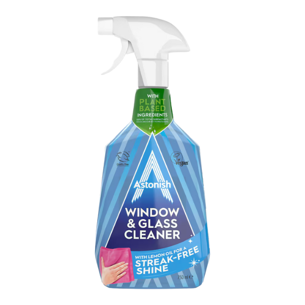 Astonish Window And Glass Cleaner Spray With Lemon Oil 750ml
