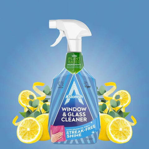 Astonish Window And Glass Cleaner Spray With Lemon Oil 750ml