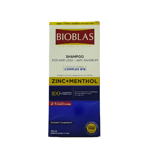 BIOBLAS MENTHOL HERBAL SHAMPOO 360ML
