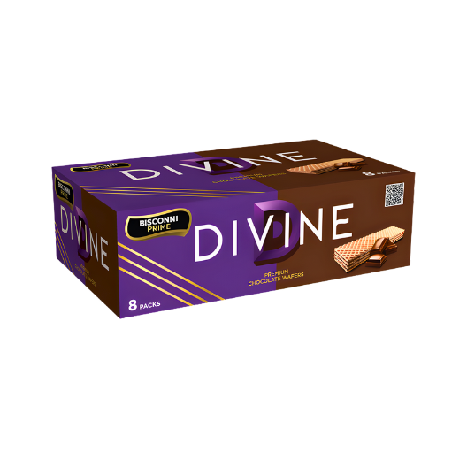 BISCONNI PRIME DIVINE CHOCOLATE WAFER 24GM 1X8