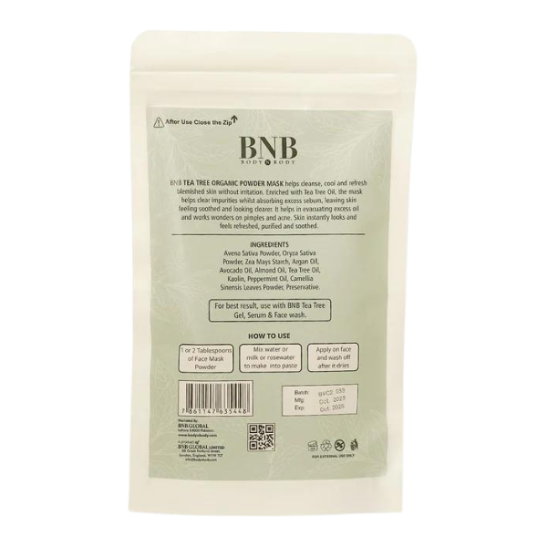 BNB Acne Control Tea Tree Organic Mask 120g