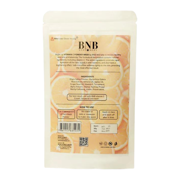 BNB Bright Up Vitamin C Organic Mask 120g