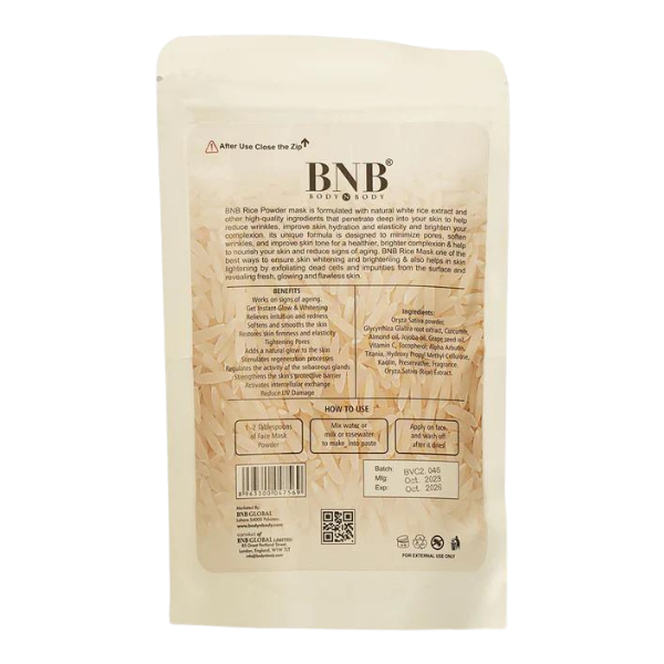 BNB Brightening Rice Powder Organic Mask 120g