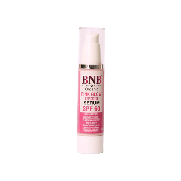 BNB Organic Pink Glow Suncreen SPF60 Serum 50ml