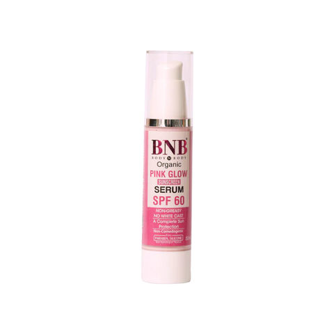 BNB Organic Pink Glow Suncreen SPF60 Serum 50ml