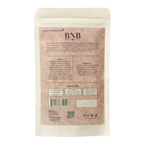 BNB Saffron Skin Polish Organic Mask 120gm