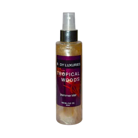 BODY LUXURIES TROPICAL WOODS SHIMMER MIST 155ML