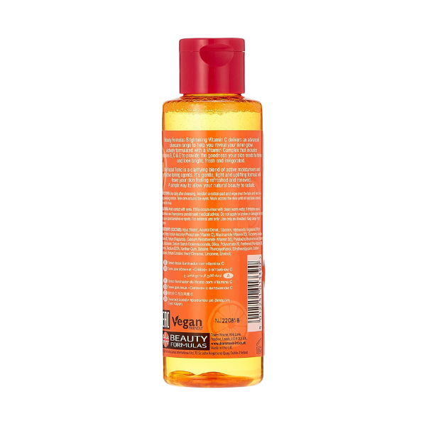 Beauty Formulas Brightening Vitamin C Facial Tonic 150ml