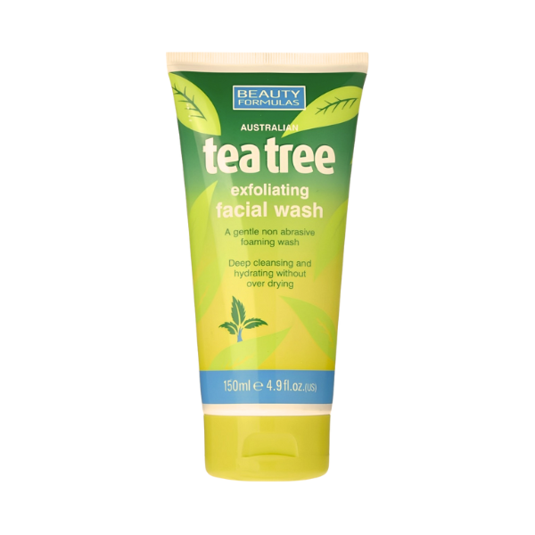 Beauty Formulas Exfoliating Deep Cleansing Tea Tree Face Wash 150ml