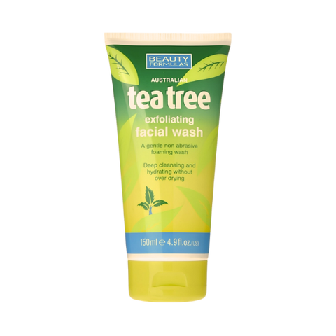 Beauty Formulas Exfoliating Deep Cleansing Tea Tree Face Wash 150ml