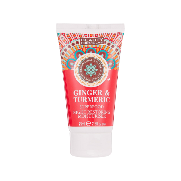 Beauty Formulas Ginger & Turmeric Night Restoring Moisturiser Cream 75ml