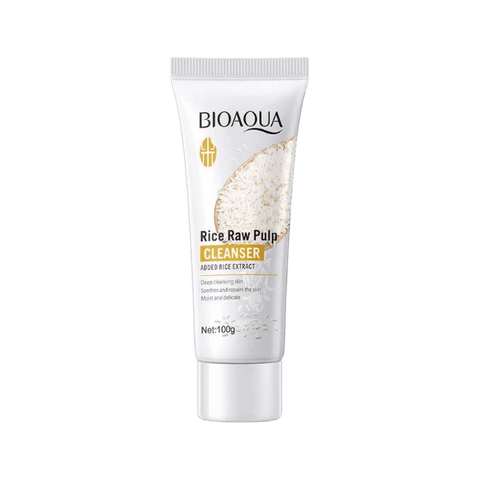 Bioaqua Rice Raw Pulp Cleanser For Skin Whitening 100g