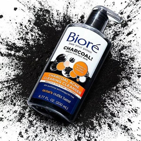 Biore Charcoal Acne Clearing Cleanser 200ml