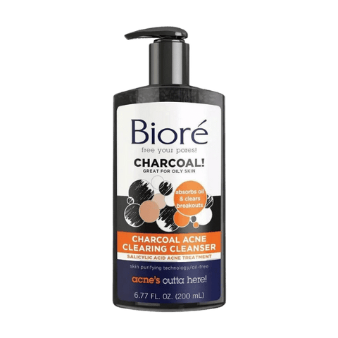 Biore Charcoal Acne Clearing Cleanser 200ml