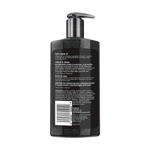 Biore Charcoal Deep Pore Charcoal Cleanser 200ml