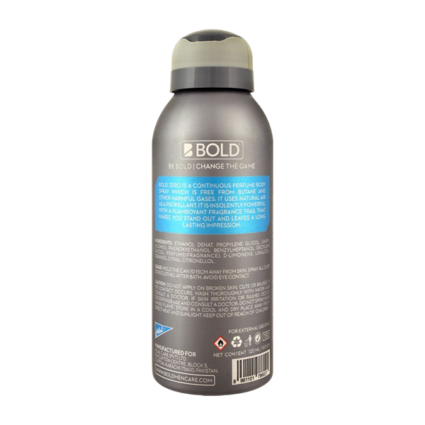 Bold Zero Hero Perfume Body Spray 120ml