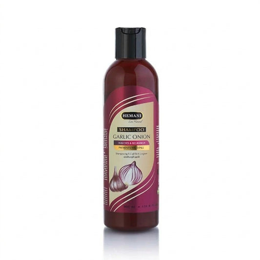 Bottle of Hemani Garlic Onion Shampoo 350ml
