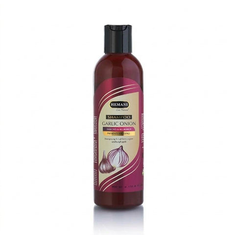 Bottle of Hemani Garlic Onion Shampoo 350ml