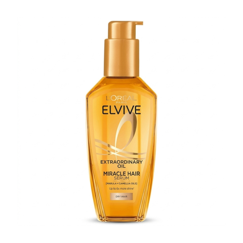 Bottle of L’Oréal Paris Elvive Dry Miracle Hair Serum 100ml