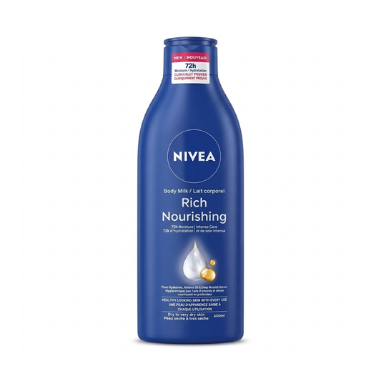 Bottle of Nivea Rich Nourishing Body Lotion 400ml