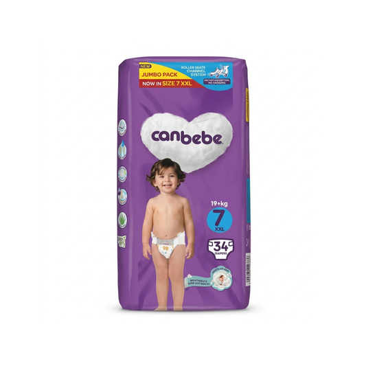 Canbebe Jumbo Pack XXL-7 Baby Diapers 34pcs