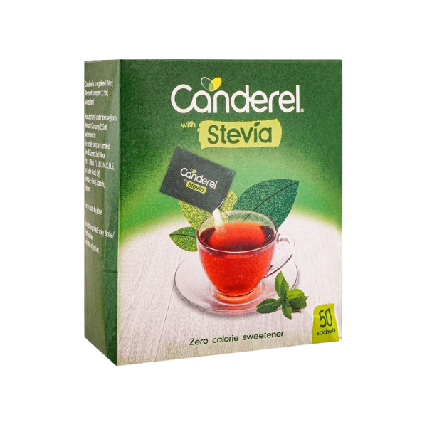 Canderel Stevia Sweetener Sachets 50 Pack