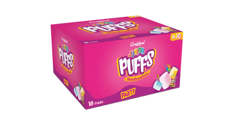 Candyland Junior Puffs Marshmallow – Pack of 18 (1x18)