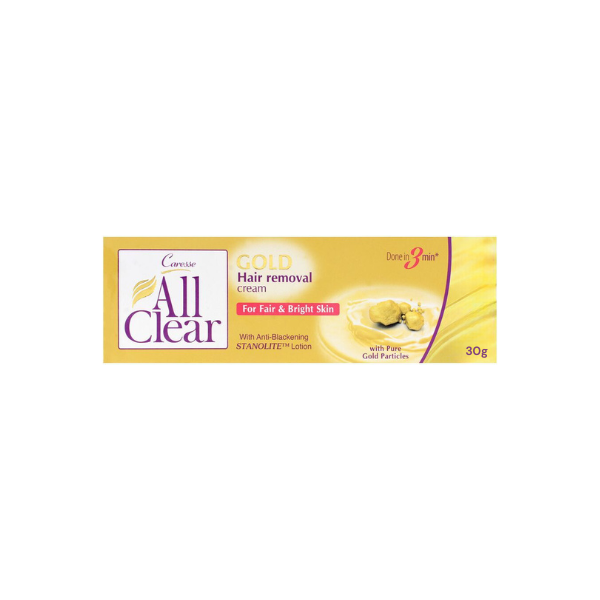 Caresse All Clear Gold Hair Removal Cream 30g