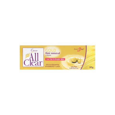 Caresse All Clear Gold Hair Removal Cream 30g