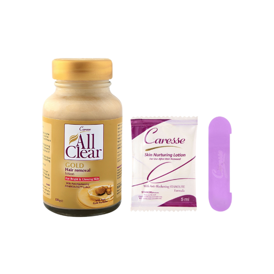 Caresse All Clear Gold Hair Removal Lotion 120g