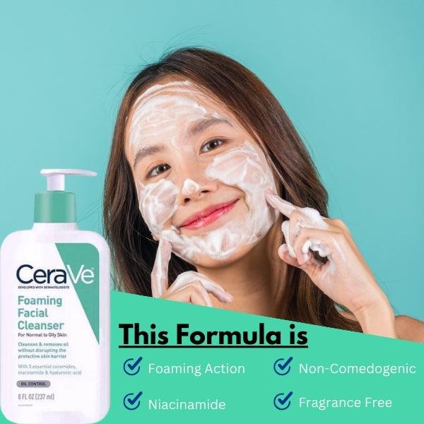 Cerave Foaming Facial Cleanser Oil Control 237ml