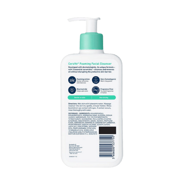 Cerave Foaming Facial Cleanser Oil Control 355ml