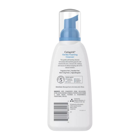 Cetaphil Gentle Foaming Cleanser For Dry to Normal & Skin Types 236ml