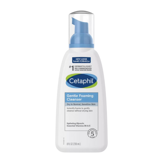 Cetaphil Gentle Foaming Cleanser For Dry to Normal & Skin Types 236ml