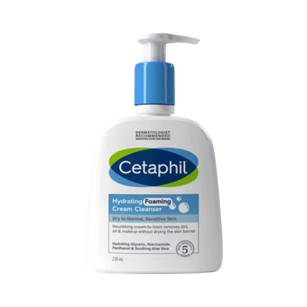 Cetaphil Hydrating Foaming Cream Cleanser 236ml