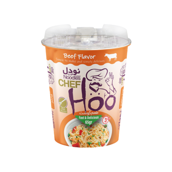 Chef Hoo Beef Flavour Noodles 65g