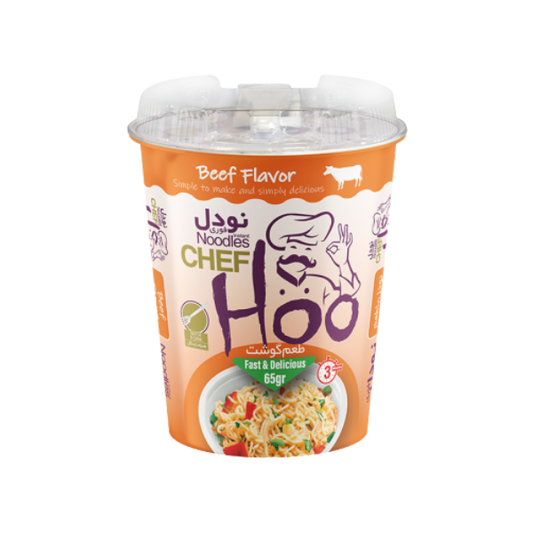 Chef Hoo Beef Flavour Noodles 65g