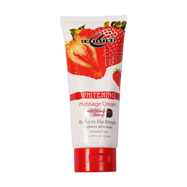 Christine Whitening Massage Cream Strawberry Extract 150gm