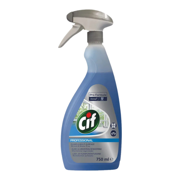Cif Professional Glass & Multi Surface Cleaner Spray 750ml