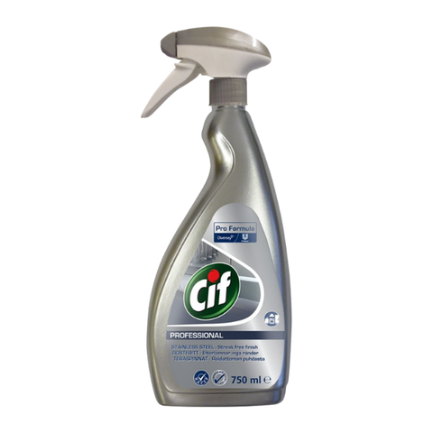 Cif Professional Stainless Steel Cleaner Spray 750ml