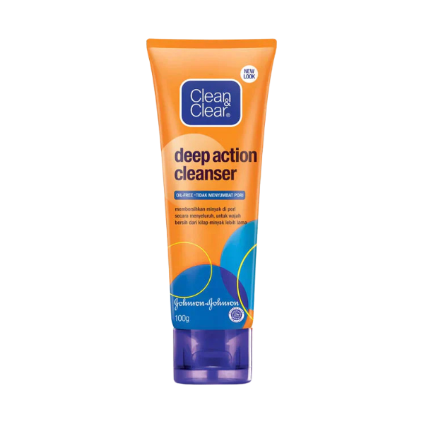 Clean & Clear Deep Action Cleanser Wash Oil Free 100g